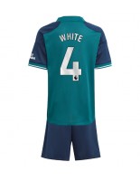 Arsenal Benjamin White #4 Alternativní dres pro děti 2023-24 Krátký Rukáv (+ trenýrky)